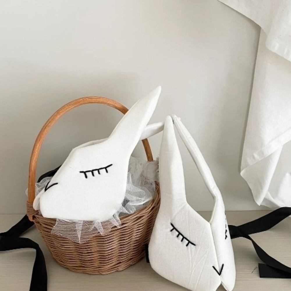 Charming White Bunny Ear Costume Accessory